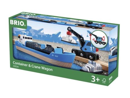 BRIO FREIGHT SHIP AND CRANE Sale