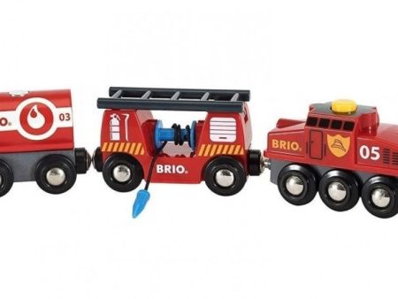 BRIO RESCUE FIRE FIGHTING TRAIN Fashion